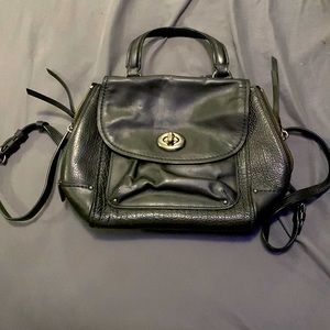 Coach black convertible backpack